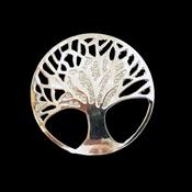 RBB-1 Tree Of Life Silver Toned Magnetic-Brooch Best of Irish image