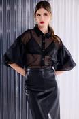 Kate Cooper KCAW26123 Organza Blouse With Jewel Button image