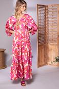 KATE COOPER Watermelon Boho Print Dress KCS24118 image