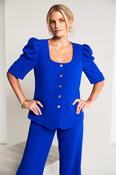 Kate Cooper KCS26163 Square Neck Jacket With Button Closing