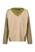 Marc Aurel 8444A-114101-50038 V-Neck Sweater In Color Patchwork image
