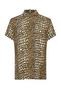 Marc Aurel 5407A-113094-50010 Top With Stand-Up Collar And Reptile Print image