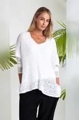 NAYA NAS26121 Vee Neck Waffle Effect Knit