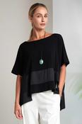 NAYA NAS26169 Square Shape Top With Contrast  Fabric Bands