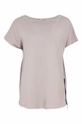 NAYA NAS26199 Round Neck Top With Zip At Side Seam image