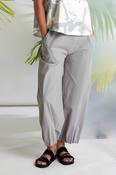 NAYA NAS26230 Wide leg trouser with tuck hem detail image