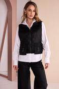 NAYA NAW26179 Quilted Waistcoat With Pocket And D Ring Trim