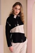 NAYA NAW26243 High Neck  Top With Corded Angle Section image