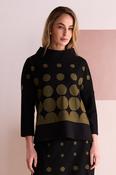 NAYA NAW26265 Spot Border Print High Neck Top image