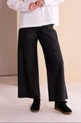 NAYA NAW26110 Bashed Leatherette Look Wide Leg Pull Up Trouser
