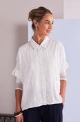 NAYA NPA26111 Short Blouse With Front Pocket Detail