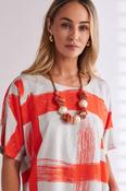 NAYA NPA26122 Paintwork Print Round Neck Square Top image