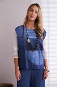 NAYA NPA26279 Semi Circle Print Round Neck Top