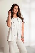 ORA ORS26121 Hooded Jacket With Stud Front With Pockets And Contrast Panels