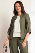 ORA ORS26125 Crinkle Unlined Jacket With Front Pockets image