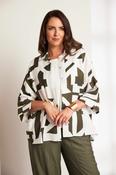 ORA ORS26143 Graphic Print Shirt With Cuff Detail image