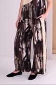 ORA ORW26137 Spiral Print Wide Leg Pull Up Trouser image