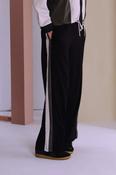NAYA NAW26327 Drawstring Waist Trouser With Color Panels At Sideseam image
