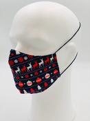 JG-XMAS MASK NAVY FAIRISLE Face Mask