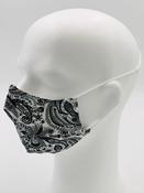 JG-MASK2 GREY PAISLEY Face Mask Jessica Graff