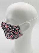 JG-MASK2 NAVY PRINT FLOWER Face Mask
