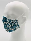 JG-MASK2 TURQ FLOWER PRINT Face Mask