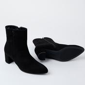 Gabor Black Suede Leather Ankle Boots