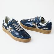 Another Trend Navy Suede Leather Trainers image