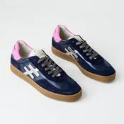 Another Trend Navy Suede Leather Trainers