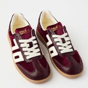 Back 70 Wine Suede Leather Trainers image