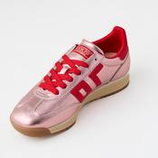 Back 70 Pink Metallic Leather Trainers
