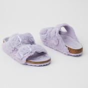 Birkenstock Arizona Big Buckle Lilac Shearling Sandals image