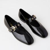 Gabor Mary Jane Black Patent Leather Pumps