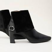 Hispanitas Black Leather Ankle Boots image