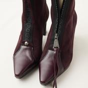 Hispanitas Wine Suede Leather Ankle Boots image