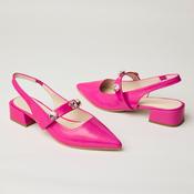 Lodi Hot Pink Ballerina Slingback Shoes