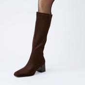 Lodi Brown Stretch Knee High Boots image