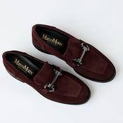 Marco Moreo Burgundy Suede Leather Loafers image