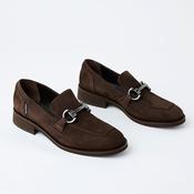 Marco Moreo Brown Suede Leather Loafers image