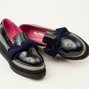 Navy patent wedge shoes new arrivals