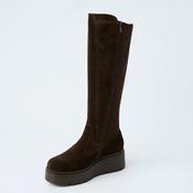 NeroGiardini Brown Suede Leather Knee High Boots image