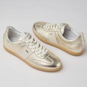 NeroGiardini Gold Metallic Leather Trainers image