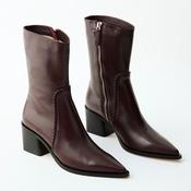 Pomme D’Or Wine Leather Ankle Boots image