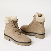 Paul Green Beige Suede Leather Hiking Boots image