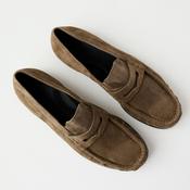 Paul Green Sand Suede Leather Moccasin Style Loafers image