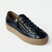 Paul Green Navy Patent Leather Trainers image