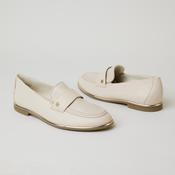 Paul Green Beige Leather Loafers image
