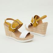 Repo High Wedge Leather Sandals
