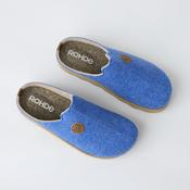 Rohde Blue Felt Slippers image