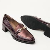 Wonders Wine Patent Leather Low Heel Loafers image